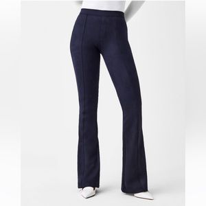 Spanx suede flare pants